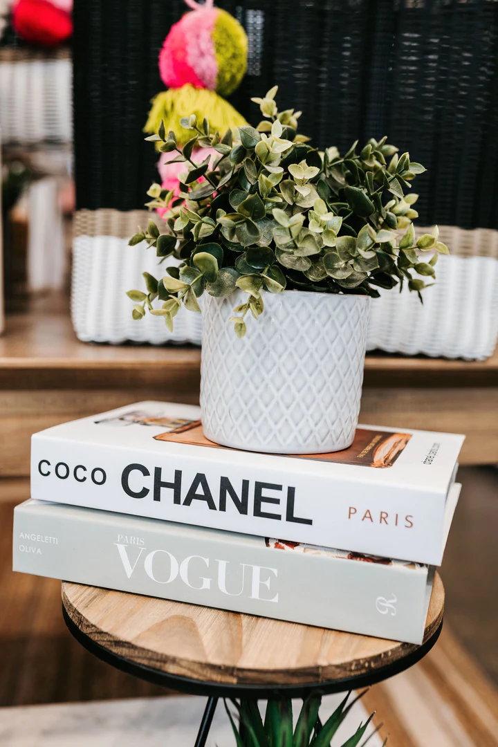 Designer coffee table faux books