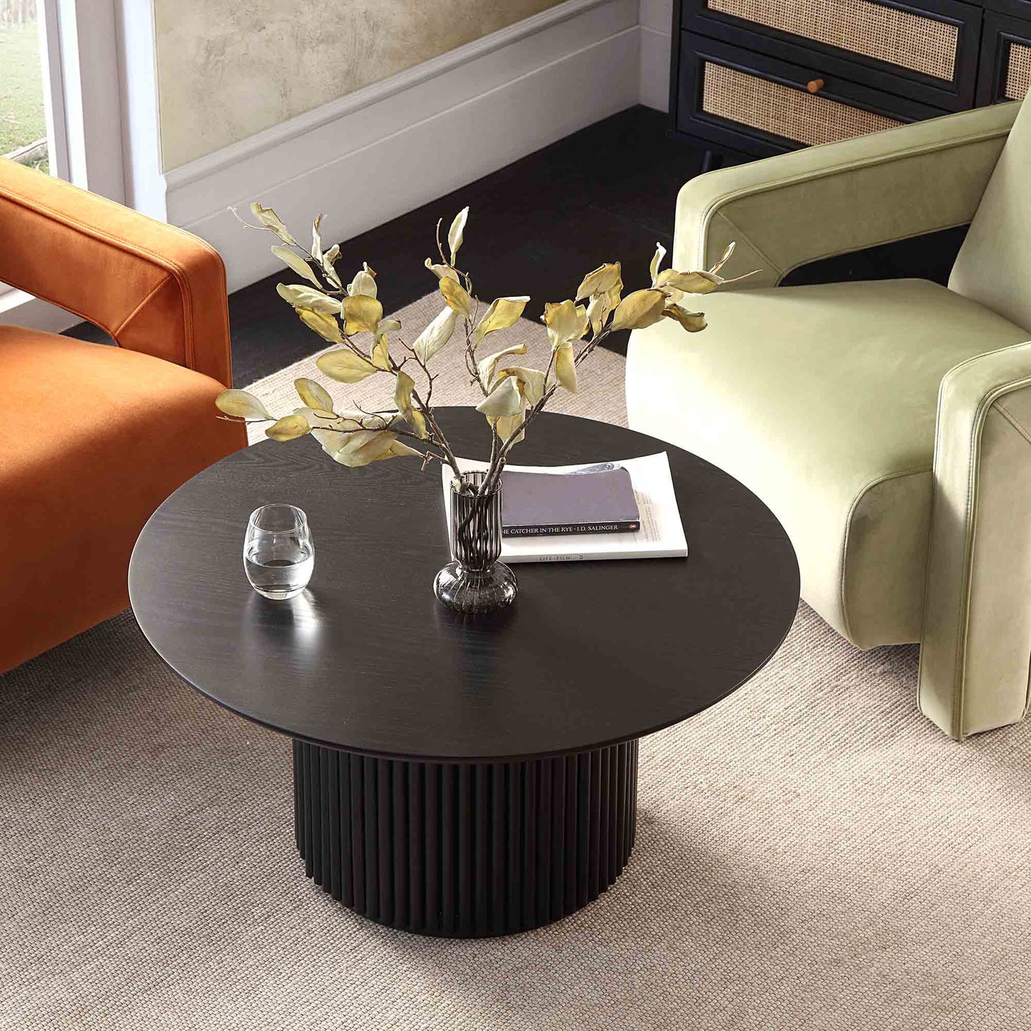 Ribbed coffee table
