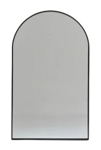 Arch Mirror (100cm x 80cm) - Black & Gold Metal Frame