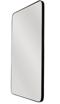 Full Length Soft Edge Mirror (180cm x 80cm) - Black & Gold Metal Frame